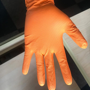 Diamond Orange Advance Powder-Free Disposable Nitrile Gloves, 6 Mil, Heavy Duty