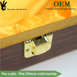 hueco logotipo personalizado té caja de regalo caja de embalaje bage con cerradura de almacenamiento de madera para la venta - Product Image 3