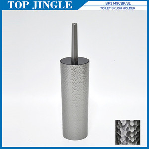 Conjunto de accesorios de baño con diseño de Plumeria en forma redonda de color plateado elegante - Product Image 5