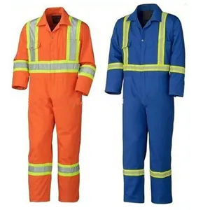 EN11611/EN11612 שמן שדה Boilersuit 100% כותנה workwear FR סרבל להבת מעכב/אש מעכב סרבל