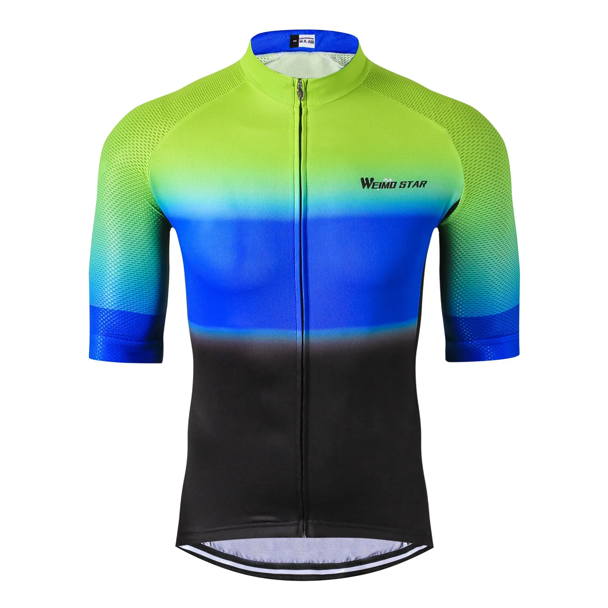 Weimostar Bicycle Clothing MTB Shirt Top Bike Clothes Breathable Quick Dry Reflective Men Cycling Jersey Half Sleeve Green