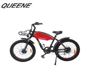 QUEENE/2024中国工厂批发沙滩巡洋舰velo electrique廉价电动脂肪自行车出售