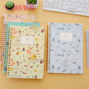 Hot bán văn phòng phẩm Hàn Quốc hoa thiết kế xoắn ốc <span class=keywords><strong>Kraft</strong></span> Bìa tái chế sinh thái thân thiện giấy máy tính xách tay cho các trường học - Product Image 5