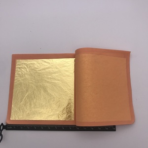 Lámina de Oro Genuino de 22k-23.75k, 160g-180g, Libreta de Transferencia, 10cm*10cm, 25 Hojas/Libreta - Product Image 3