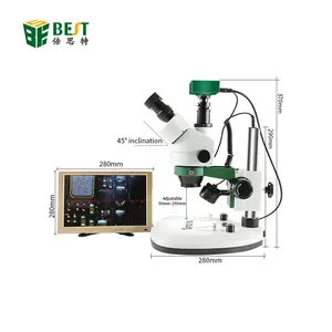 BEST-X6 Video Stereo Trinocular 3D Digital Electronic Microscope with Camera