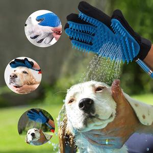 Guanti per Toelettatura di Cani e Gatti, Strumento per il Bagno, Massaggio e Doccia, Spazzola per la Toelettatura dei Cani - Product Image 3