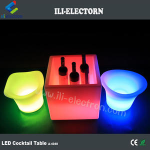 40 سنتيمتر أنيق ملون البلاستيك للماء led ساحة صندوق الغراس - Product Image 1