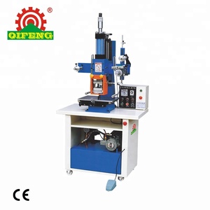 Machine de marquage à chaud hydraulique QF-815A, machine de gaufrage de logo pour chaussures <span class=keywords><strong>et</strong></span> sacs en cuir - Product Image 1