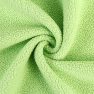 100% โพลีเอสเตอร์ Anti Pilling Micro Polar Fleece Bonded Sherpa ผ้าสำหรับเสื้อแจ็คเก็ตฤดูหนาว - Product Image 3