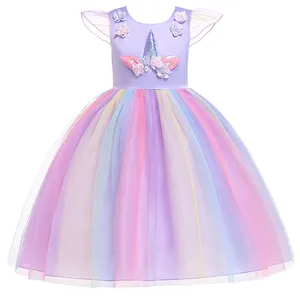 Robe Tutu en dentelle pour enfants, robe princesse Tutu, modèle licorne, 3 ans, Boutique, Mikatale RD0056