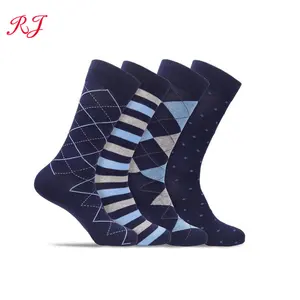 RJ-I-0410 Calcetines azul marino para hombre