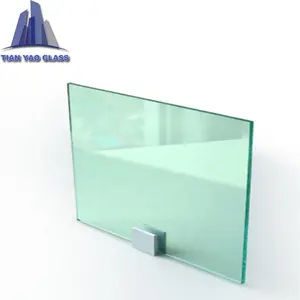 8mm Light green reflective tinted float glass