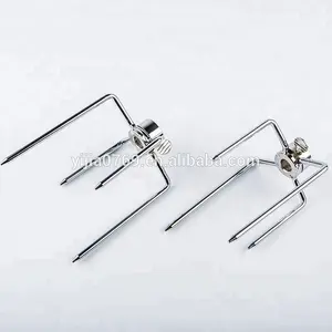 4 Prong Stainless Steel or Steel With Chrome Plated BBQ Fork
