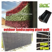 Jardinière murale verticale, boîte à plantes en feutre, équipement hydroponique, mur vert modulaire