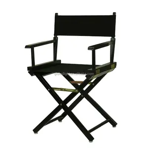 18 Inch Bar Durable Wooden Folding Black Director Chair