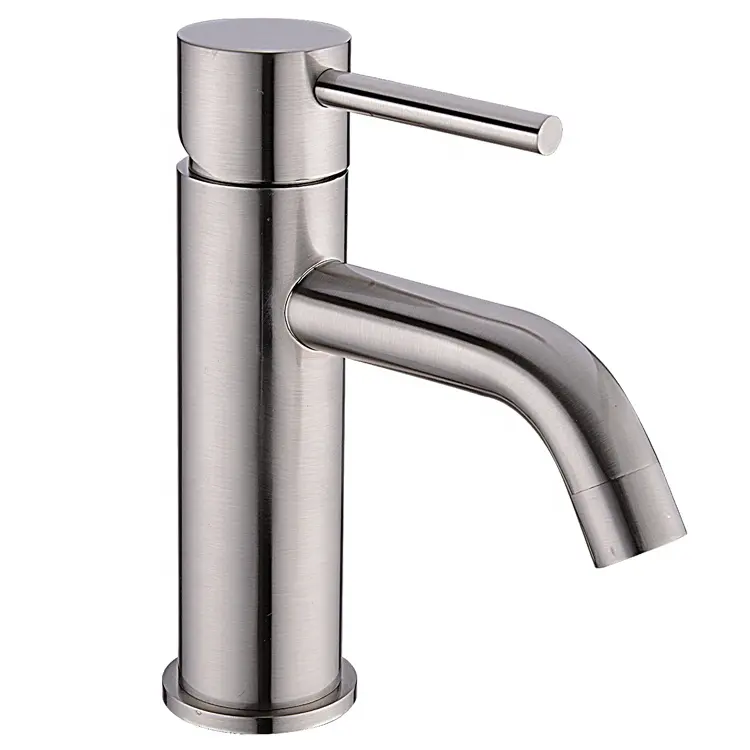 Brass Bathroom Faucet Basin Mixer Sink Tap Hot And Cold Water Faucet Brushed Nickel Tap Basin Accessories