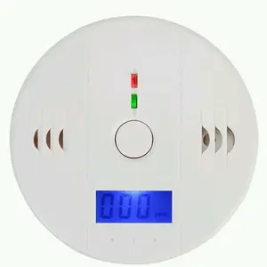 Detektor Gas EN50291, Alarm Sensor Gas Karbon Monoksida CO, Baterai Yang Dioperasikan dengan Baterai untuk Keamanan Rumah