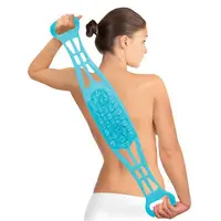Silikon Doppelseitige Rücken massage Dusch gurt Körper Rücken Waschmaschine Bad Reinigungs werkzeuge Bürste