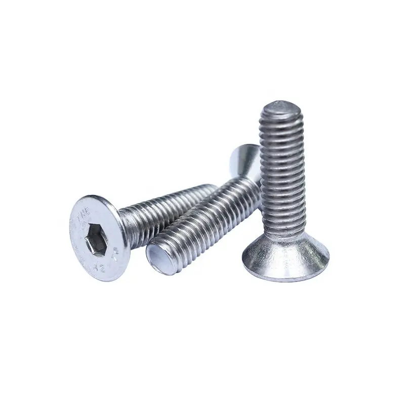Stainless steel din7991 hex socket countersunk flat head screws