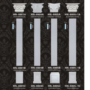 HN-P240/8804 Pu Bruiloft Muur Decorating Kolom Vierkante Romeinse Pijler