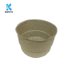 Microfibres en papier écologique pièces, bol rond biodégradables, démarreur de plantes, plateaux de <span class=keywords><strong>semis</strong></span>, pots à farine pour plantes - Product Image 6