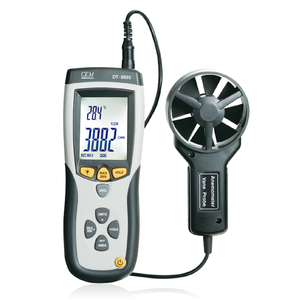 Cem DT-8893 chuyên nghiệp kỹ thuật số tốc độ Dụng cụ đo nhiệt độ môi trường xung quanh 0 ~ 30 mét/giây cmm/CFM tốc độ gió Thiết bị đo - Product Image 1