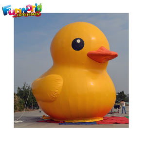 เป็ดยางเป่าลมยักษ์แบบกำหนดเอง รูปการ์ตูนน่ารัก สีเหลือง สำหรับโฆษณา - Product Image 3