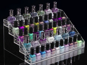 Panier de vernis à ongles en acrylique personnalisé, présentoir mural, étagère de sol ou vitrine - Product Image 2