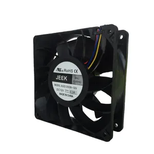 PFR1224UHE Blk Axial Fans Dc 24โวลต์1.75A พัดลมระบายความร้อน2600/3200 Cfm 120X120X38พัดลมดูดอากาศแบบไม่มีแกน120Mm