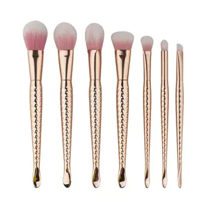 7 pcs Mermaid Makeup Brush Set