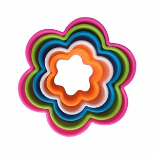 5Pcs/set <strong>Heart</strong> <strong>Cookies</strong> <strong>Cutter</strong> Molds Plastic Cake Mould Biscuit Plunger <strong>Cutter</strong> - Product Image 2