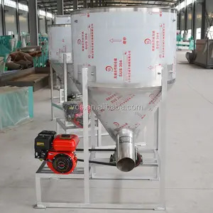 Dễ dàng để hoạt động hạt trộn thức ăn gia cầm máy nghiền và trộn thức ăn nhỏ mixer mill với giá thấp