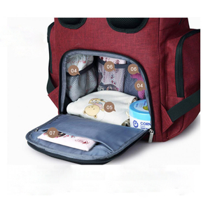 Babbling gris para dos niños viajes niño recién nacido Mamá y Papá moda Dubai Marcas Venta bolsa <span class=keywords><strong>de</strong></span> pañales <span class=keywords><strong>de</strong></span> diseño - Product Image 3
