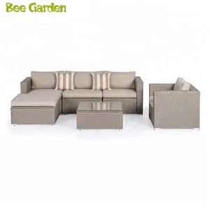 Wicker Mây Patio Đồ Nội Thất Ngoài Trời Cắt Vườn Sofa