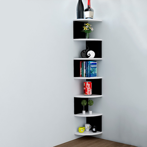 Estante de <span class=keywords><strong>Pared</strong></span> de <span class=keywords><strong>Madera</strong></span> para Decoración de Interiores, Diseño de Cinco Niveles o Más, en Oferta - Product Image 1