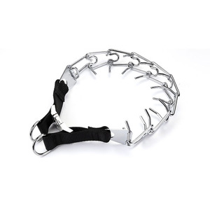 Großhandel Prong Abgerundete Enden Metall Hunde training Halsband Hunde kette Halsband