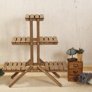 Hohe Qualität 3 Tier Holz Anlage Rack Blume Display <span class=keywords><strong>Stand</strong></span> - Product Image 2