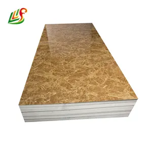 Harga Pabrik Penutup Dinding Interior Lembar Plastik Dekoratif Panel Uv Marmer Pvc 3Mm 4Mm Arab Saudi