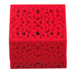 Professional wedding favors gift case red bracelet box