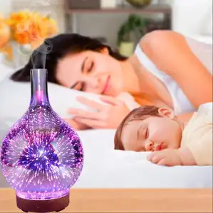 3D Creative Glass Aroma Diffuser Mist Độ Ẩm Máy Khuếch Tán Tinh Dầu