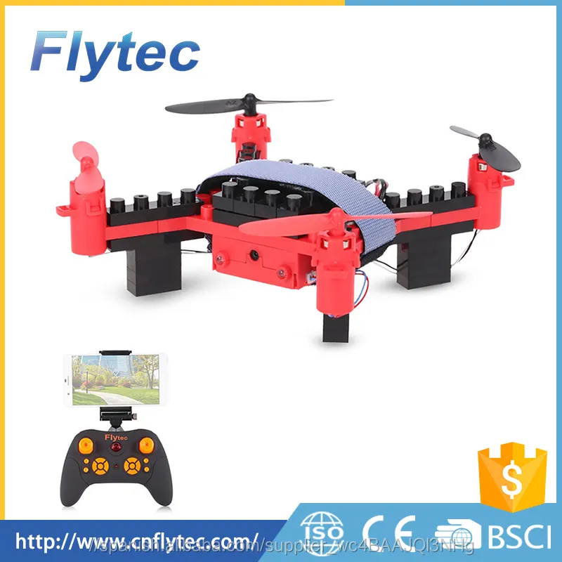 Flytec T11S 0.3MP HD Cámara DIY edificio del micro educativos RC quadcopter WiFi FPV helicóptero mini drone de bolsillo