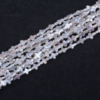 A Natural White Cultured Irregular Cross Shape Freshwater Pearls Baroque Pearls