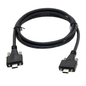 <span class=keywords><strong>USB</strong></span> 3,1 tipo-<span class=keywords><strong>C</strong></span> Dual tornillo de bloqueo a bloqueo de <span class=keywords><strong>USB</strong></span>-<span class=keywords><strong>C</strong></span> 10 Gbps <span class=keywords><strong>Cable</strong></span> de datos 1,2 m montaje en Panel tipo - Product Image 2
