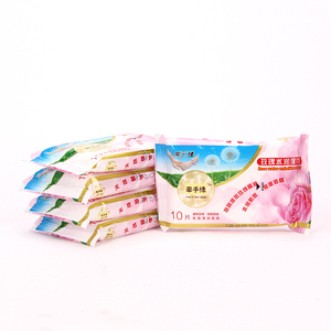 Main de nettoyage lingette humide rose eau embellir lingettes - Product Image 3