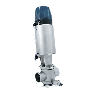 DN50 thép không gỉ SS304 SS316L vệ sinh vệ sinh điều khiển khí nén Van trộn bằng chứng van với 24V điều khiển thông minh đầu - Product Image 3