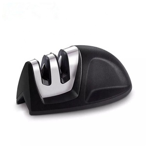 Mini affûteur de couteaux de cuisine, avec poignée de <span class=keywords><strong>diamant</strong></span>, aiguiseur de couteaux à 2 étages, vente en gros - Product Image 1