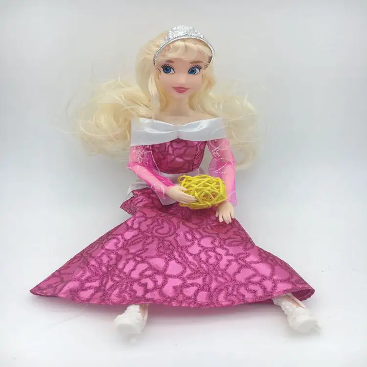 Hot fashion popular 30CM Princess Aurora Doll with Joint Moving Body Beautiful gift box Doll vinyl doll toys wholesale