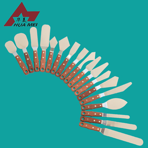 مقبض خشبي كبير من الفولاذ المقاوم للصدأ لوحة سكين/اللوحة سكين/ملعقة - Product Image 3