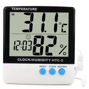 HTC-2 indoor-outdoor MAX/MIN digital thermometer hygrometer preis und uhr
