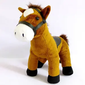 Kinder Kinder Jungen Mädchen Geburtstags geschenke 10 ''Plüsch Pferdes pielzeug mit Sattel Kuscheltier Pony Puppen